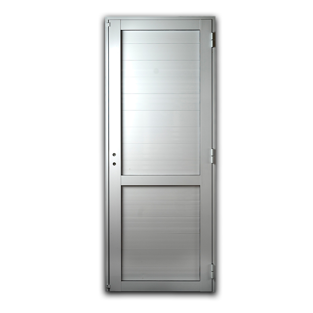Puerta Ciega De Aluminio Exterior Reforzada Blanca